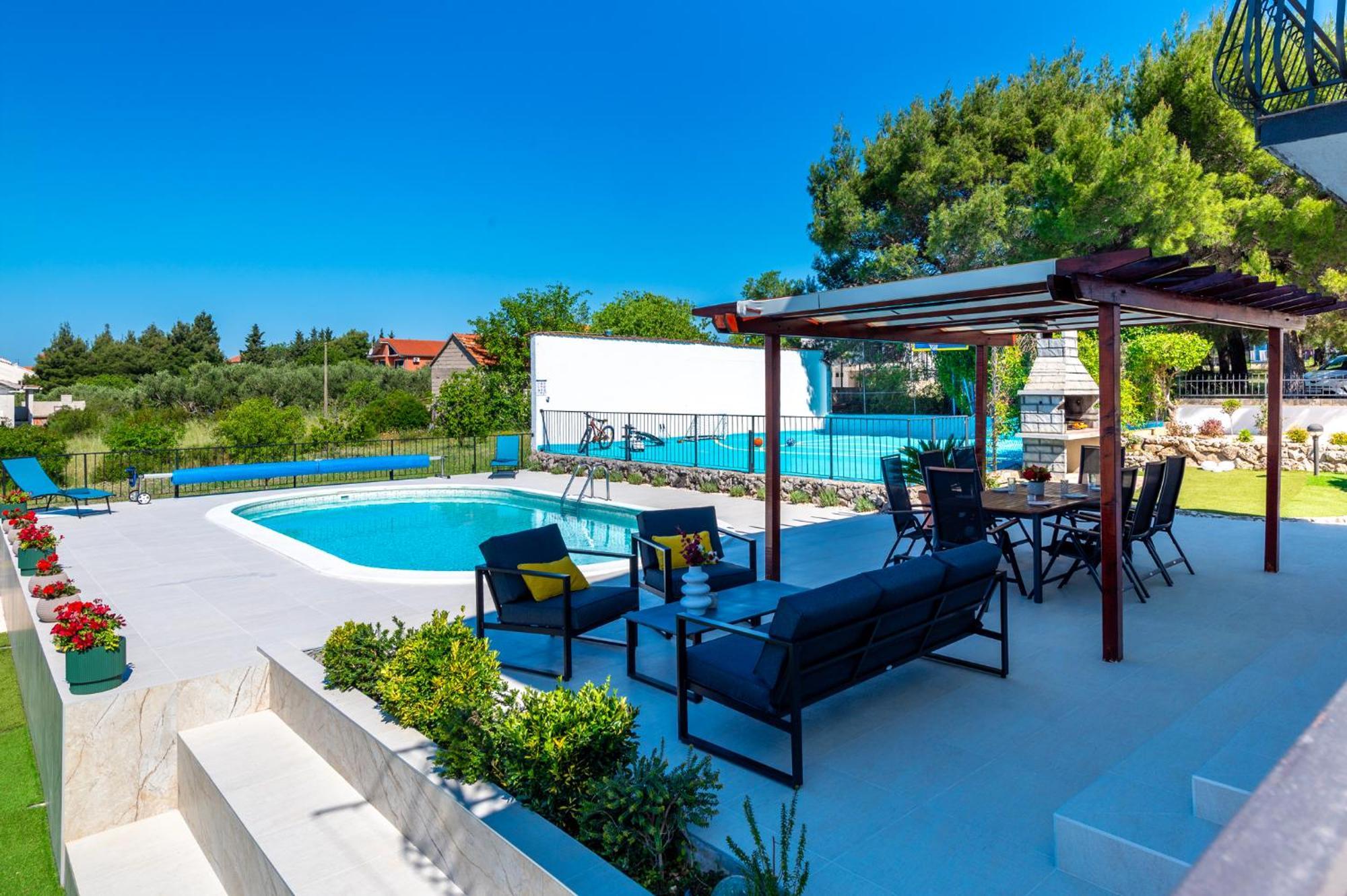 Villa Plenca - Heated Pool ! シベニク エクステリア 写真