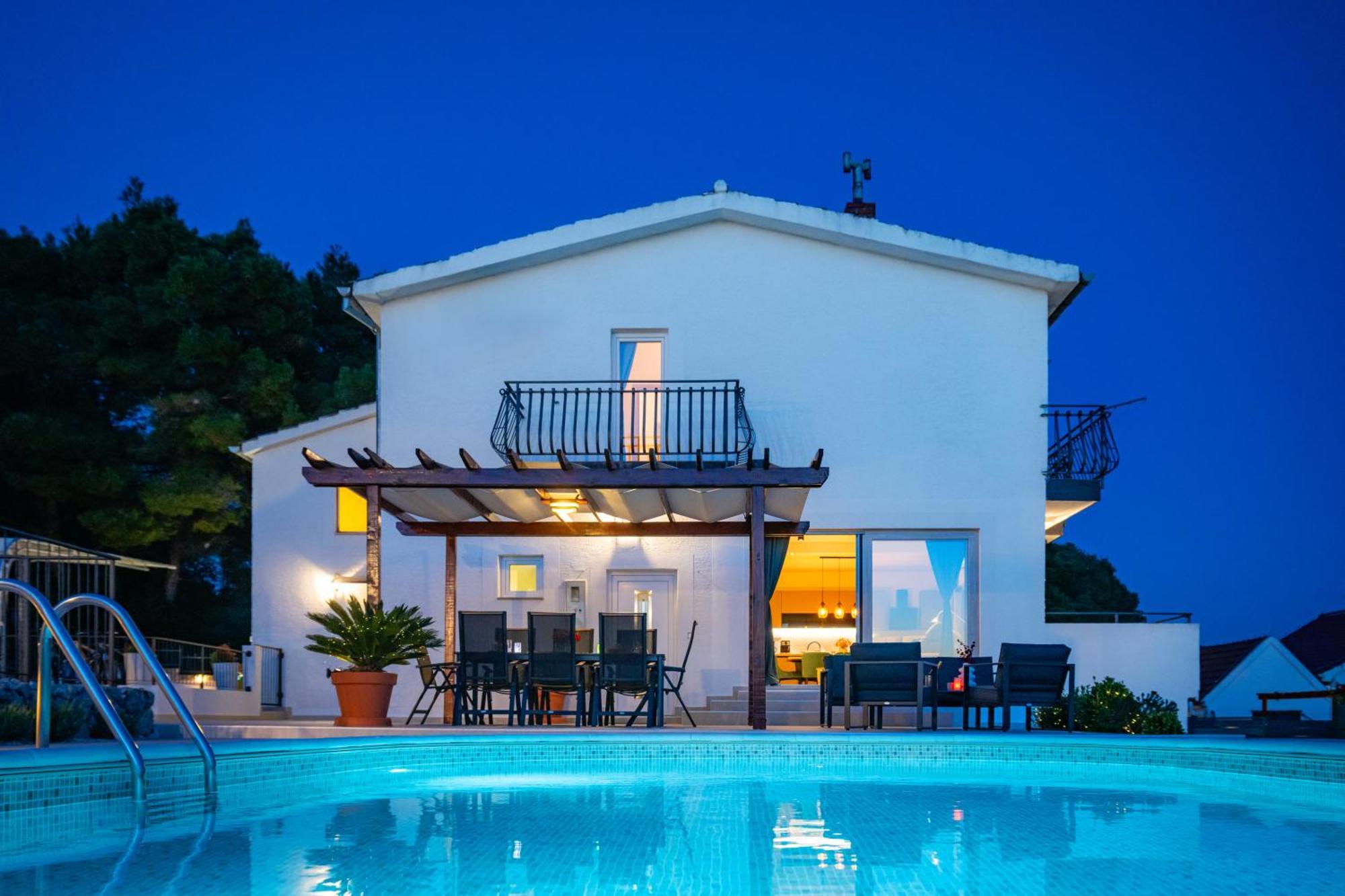 Villa Plenca - Heated Pool ! シベニク エクステリア 写真