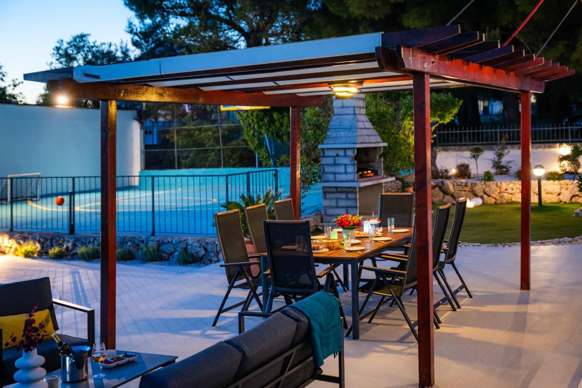 Villa Plenca - Heated Pool ! シベニク エクステリア 写真